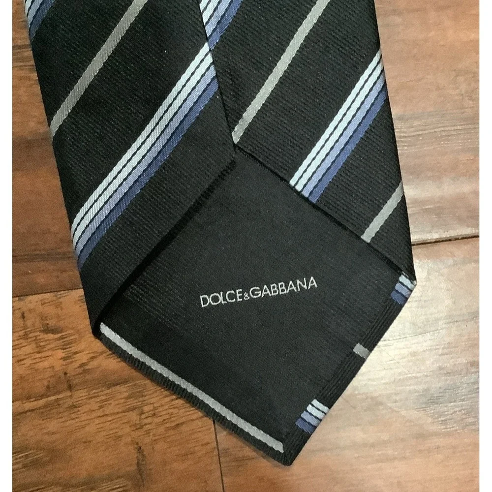 Dolce & Gabbana Made in Italy Men's Silk Neck Tie Striped
